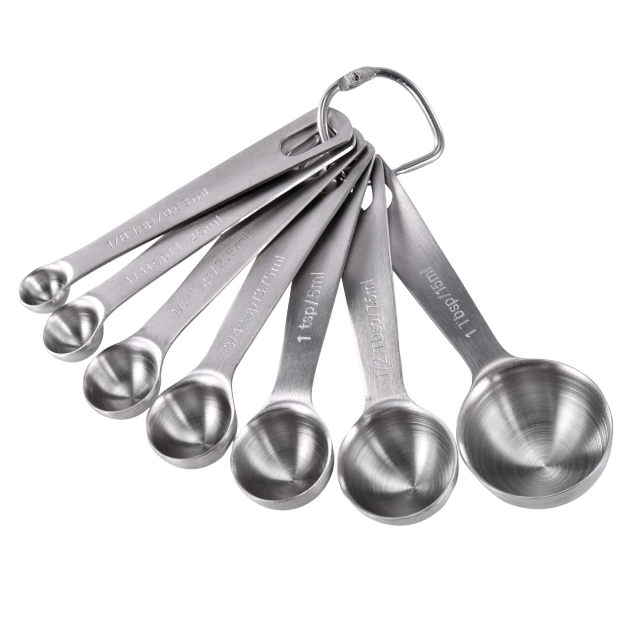 

6 Pcs Stainless Steel Measuring Spoons Nested Set Graduated Scoop Metric Scale Baking Utensils Cooking Seasoning Coffee Tools