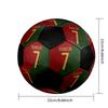 Cristiano Ronaldo 7 Balón de Fútbol Colorido Para Todas las Edades Cosido a Máquina PVC Listo para la Competición Duradero Alto Rebote. TAMAÑO5