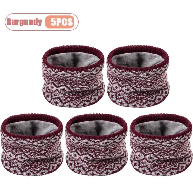 1/3/5/6PCS Fleece Neck Warmer for Fall and Winter Outdoor Riding Cold Proof Windproof Neck Protector Christmas Gift