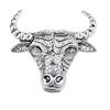 1Pc Retro Bull Head Brooch Alloy Animal Lapel Pins Badge Suit Shirt Badge Brooches For Men Jewelry Accessories