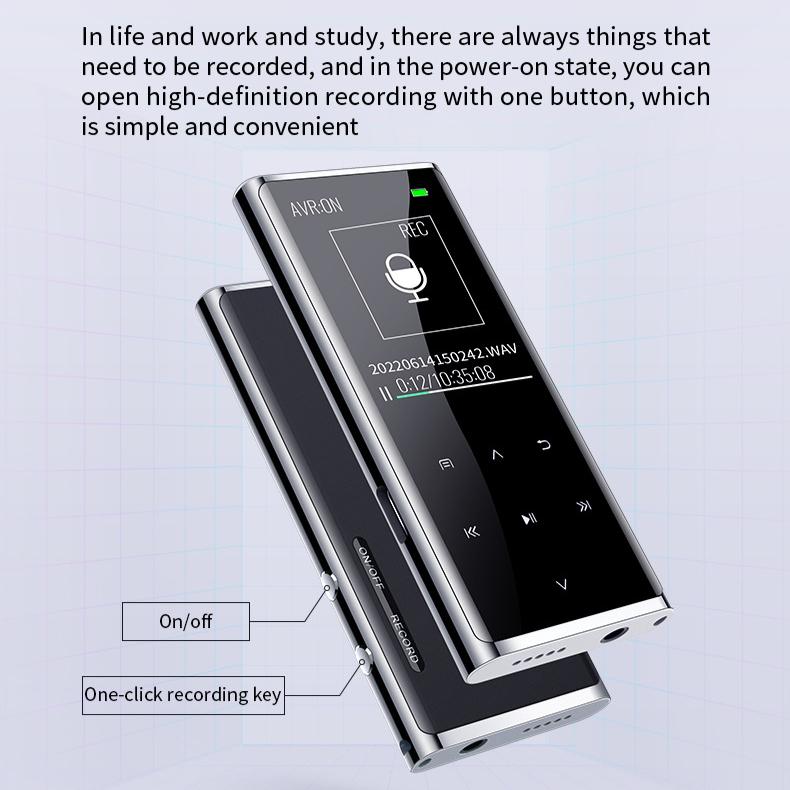 M27 One Click Recording High-definition Noise Reduction Recording Pen MP3 Voice To Text AI Intelligent Voice Control Pen