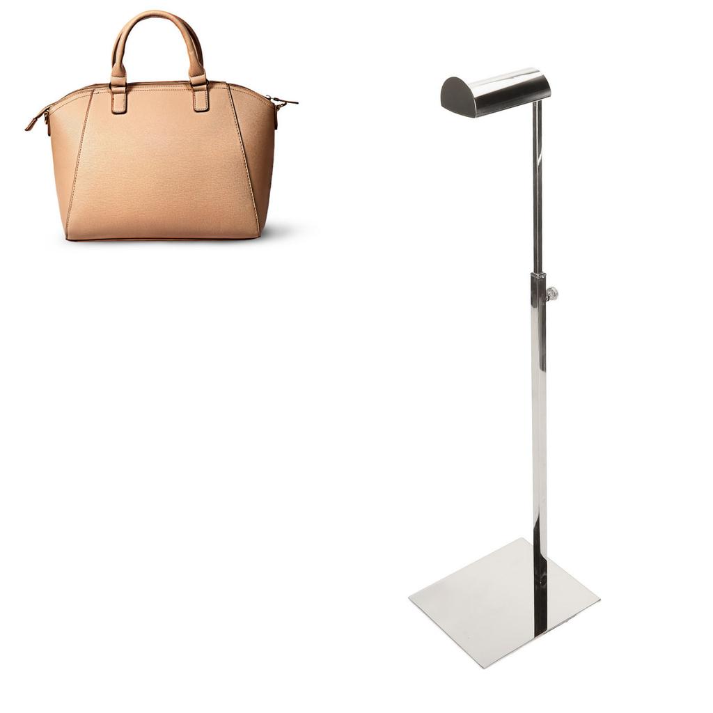 Bags Display Rack Stylish Multifunctional Stainless Steel Handbag Display Holder for Clothing Shops Shopping Malls