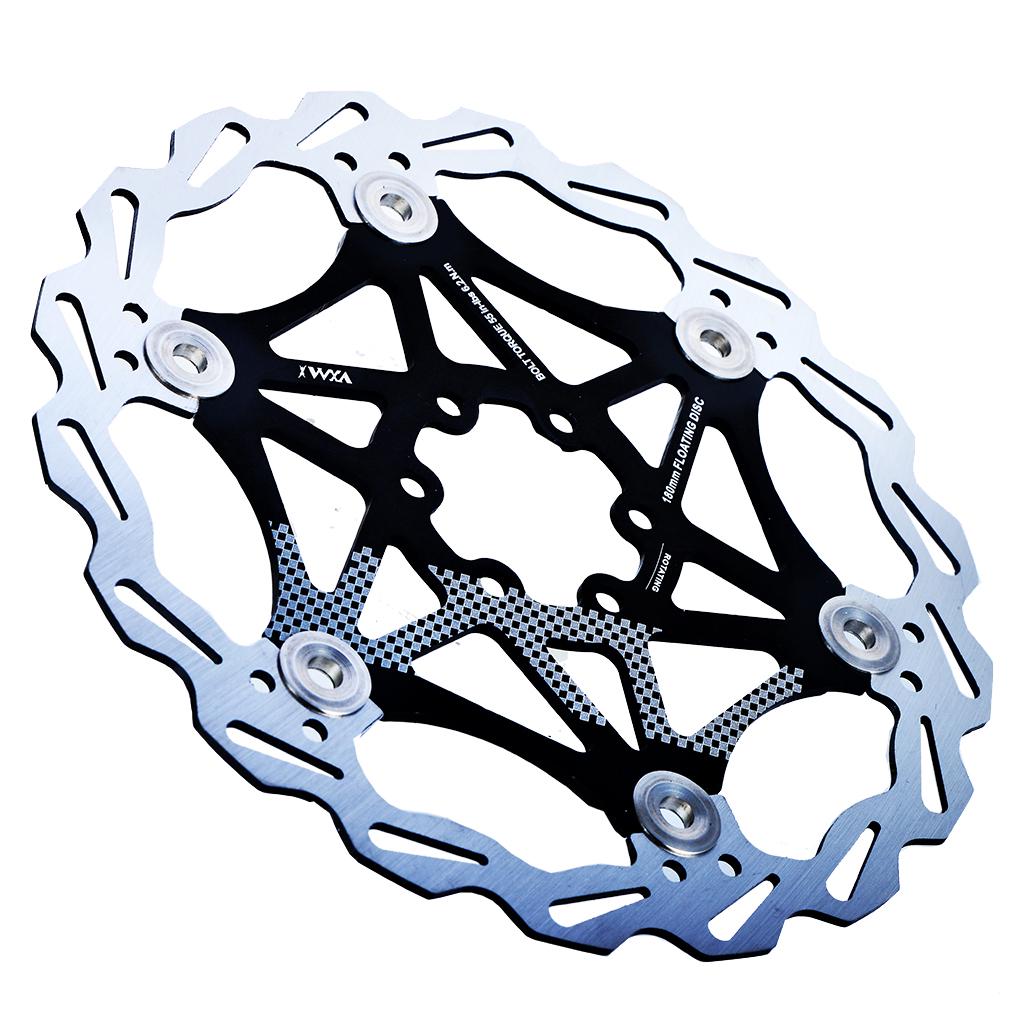 160mm Bicycle Rotor MTB Road Bike Floating Brake Disc Rotors 6 Bolts ...