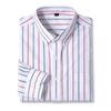 Camicie Oxford in Cotone Casual da Uomo con Taschino Singolo, Manica Lunga, Vestibilità Standard, Comode, Button-down, a Quadri