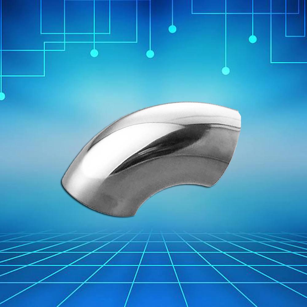 3.5/'/'//89mm Diameter Stainless Steel 90 Degree Bend Elbow Exhaust Pipe Fitting