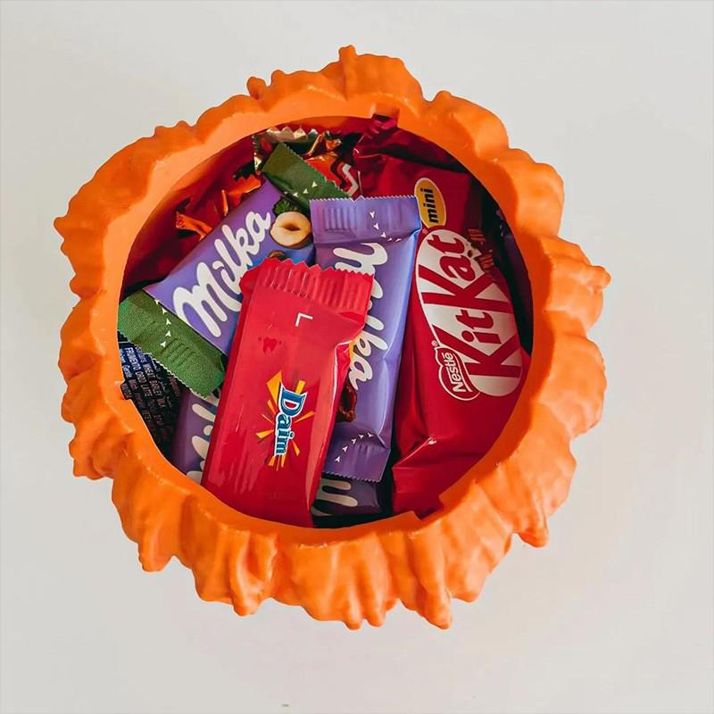 Halloween Resin Figurine Decor - Hand-Painted Pumpkin Head Ghost Witch Hat Mini Characters Desk Tabletop Festival Display