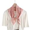 Retro high-end black and white cashew flower silk cotton square scarf, scarf decorative belt, silk scarf with shirt temperament scarf