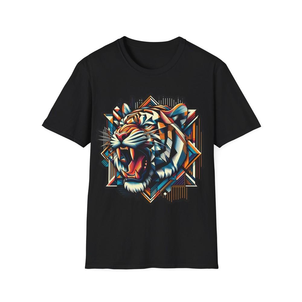 Geometric Tiger T-Shirt - Abstract and Bold