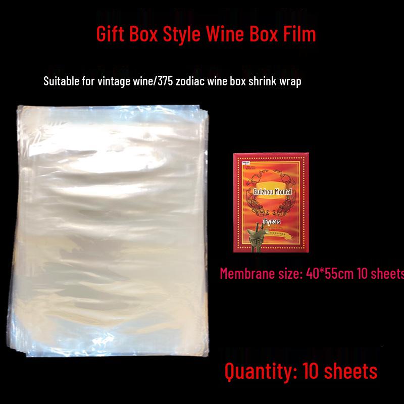 Wine Box Heat Shrink Wrap - Protective, Moisture-Proof, Dust-Proof Film for Wine Case Packaging