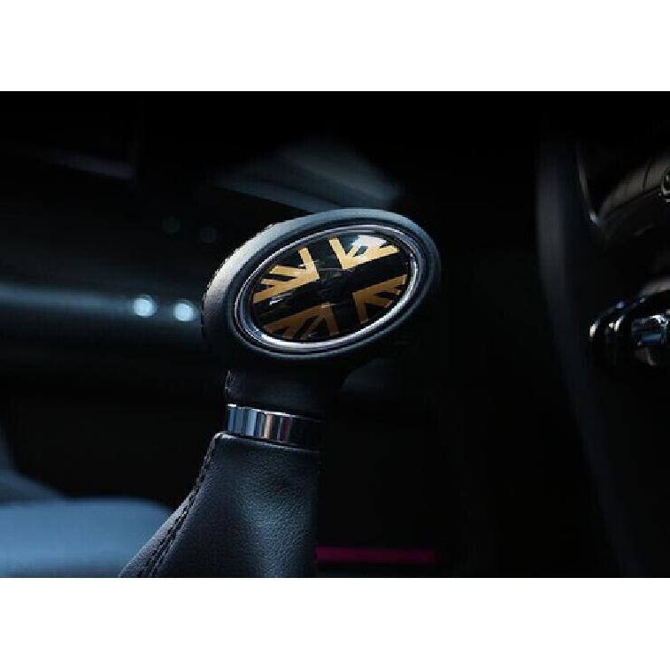 2PCS Central Console For Mini Cooper Clubman F54 Gear Shift Knob Trim Black Gold