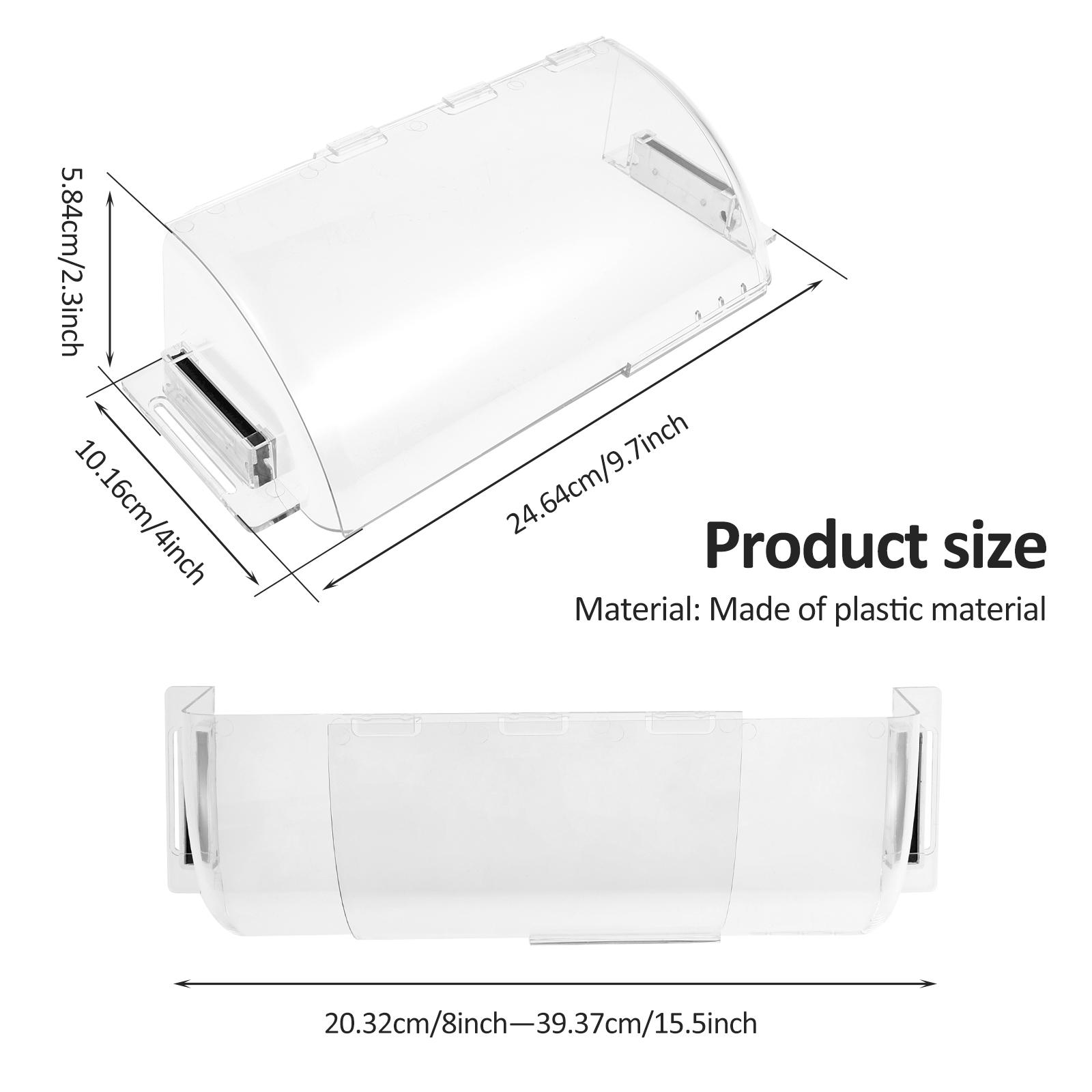 

2 шт. Регулируемый дефлектор воздуховода, выдвижной 8-15,5 дюйма, прозрачный, магнитный дефлектор против капель для потолочных решеток