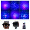 RGB LED Stage Light Disco DJ Laser Projector Lamp Sound Activated Strobe Light Remote Control Party Light for Home Bar Club