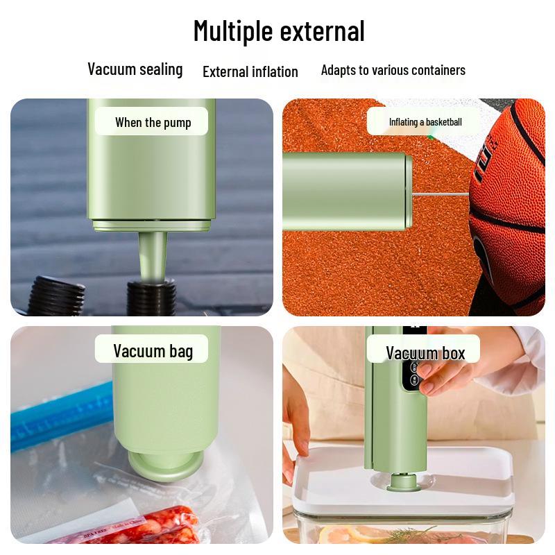 Kabelloser digitaler Vakuumierer: Automatische Lebensmittel- & Obstlagerungsmaschine mit Display