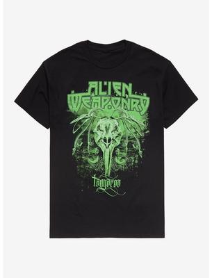 Camisetas de Talla Completa Color Negro de la Banda Alien Weaponry BL885