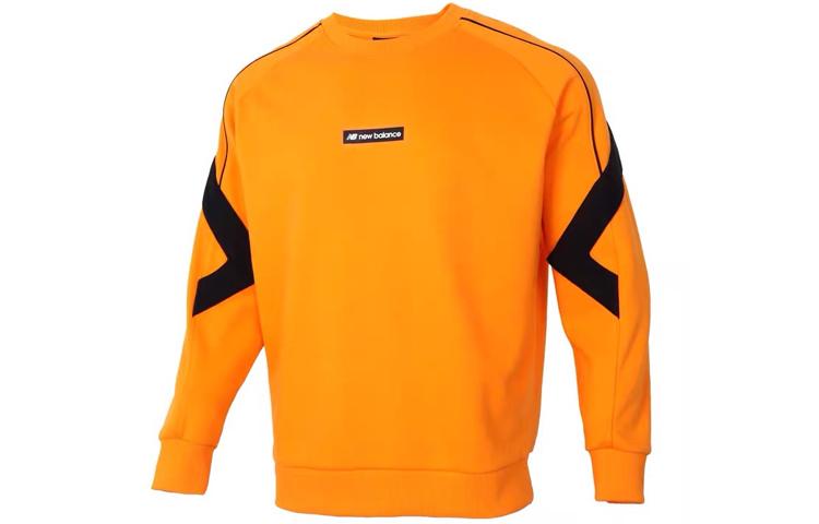 New Balance Sweatshirts Men s Yellow Crew Neck Moderate Regular AMT11326-PKN S