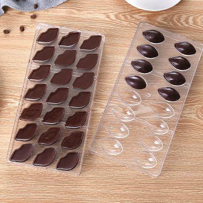 Chocolate Mold Transparent Non-stick Heat-resistant Food Grade Reusable Decorative DIY Water Drop Lip Shaped Baking