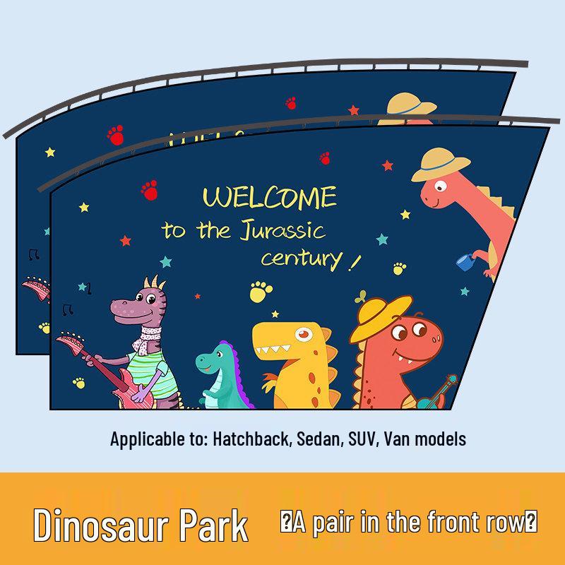 

Car Sunshade Blackout Curtains - Cartoon Heat Insulation Side Window Blinds.