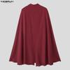 INCERUN Zweiteiliger Herren Reverskragen Langarm Umhang Blazer Lange Anzughose Outfits