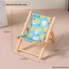 Creative Folding Beach Chair Phone Holder - Cute, Small Furniture and Photo Prop Ornament