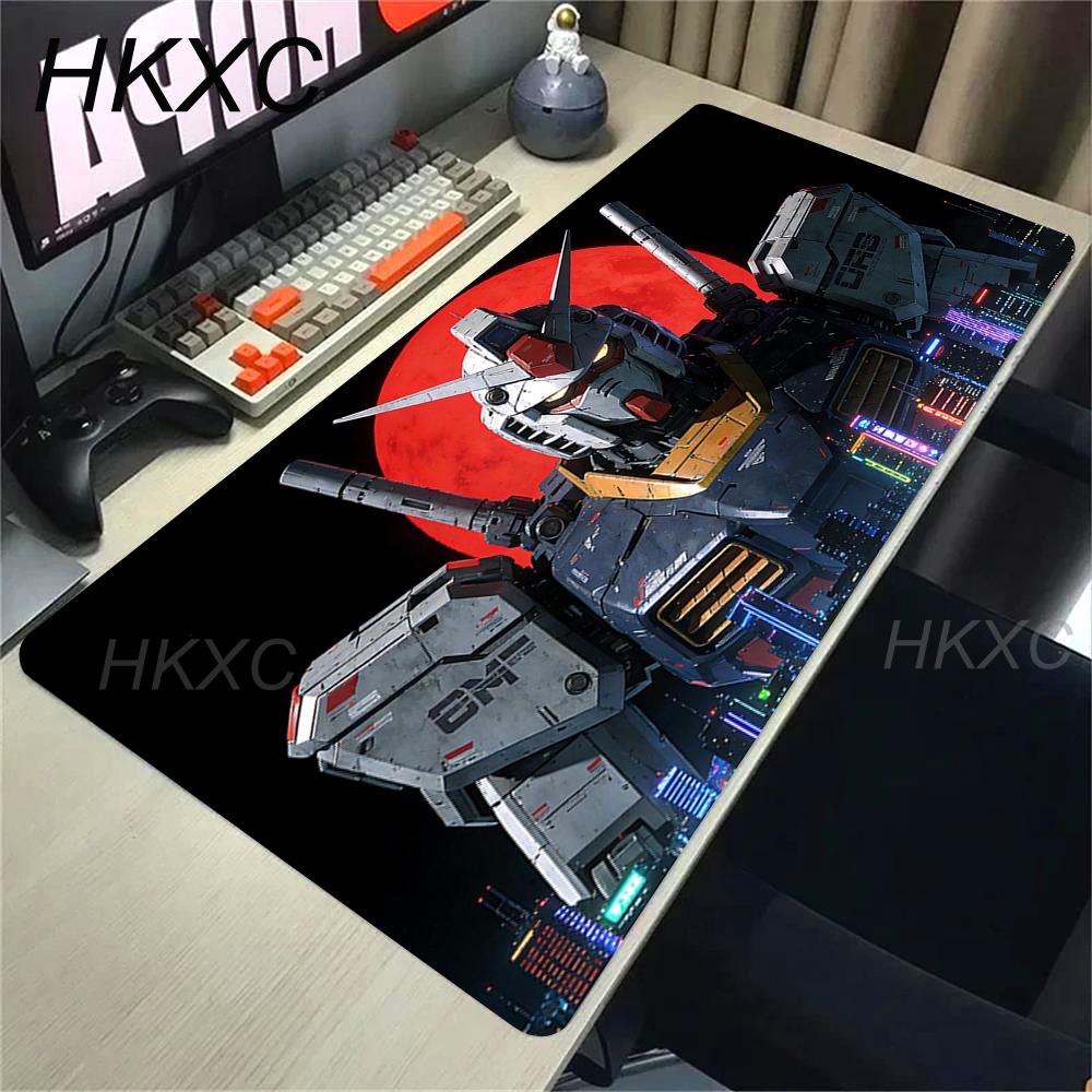 Anime Mouse Pad Gaming Accessories Mechanical Warrior Gundam Mousepad Gamer PC Computer Keyboard Desk Mat Non-slip Table Mats