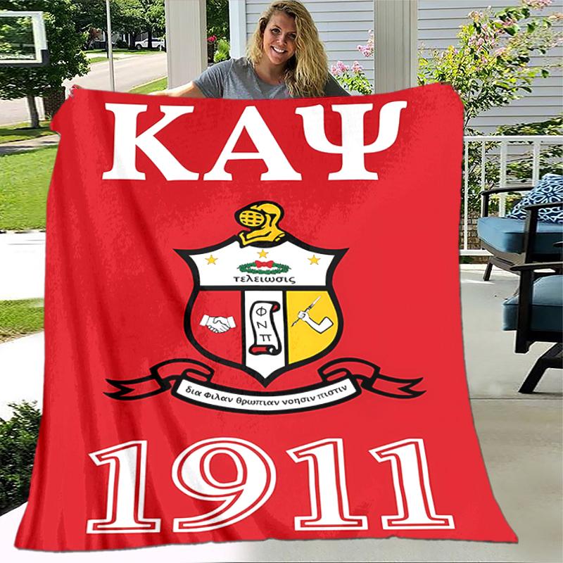 1pc Blanket Kappa Alpha Psi Print Design, Lightweight Blanket for Sofa, Bed- Soft &Warm, Gift for All Seasons like Christmas, Halloween