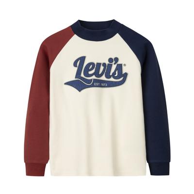 Levis Comfortabel Zacht Lichtgewicht Lange Mouwen T-shirt Kinderen tops Licht-Havermout LV2442298GS-001