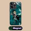 HSR Huohuo Glass MagSafe Mobile Phone Case for iPhone 17 16 15 14 13 12 11 Air Pro Max Plus Mini Colorful Cover