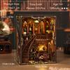 DIY Book Nook Kit 3D Wooden Ancient Rhyme Library Creative Gift Miniature Desktop Decor