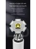 LED Double Light Flashlight Rechargeable Handheld Torch 5 Lighting Modes Outdoor Home Emergency Warning Camping Tool Lights