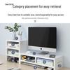 Desktop Monitor Stand and Laptop Riser with Office Storage