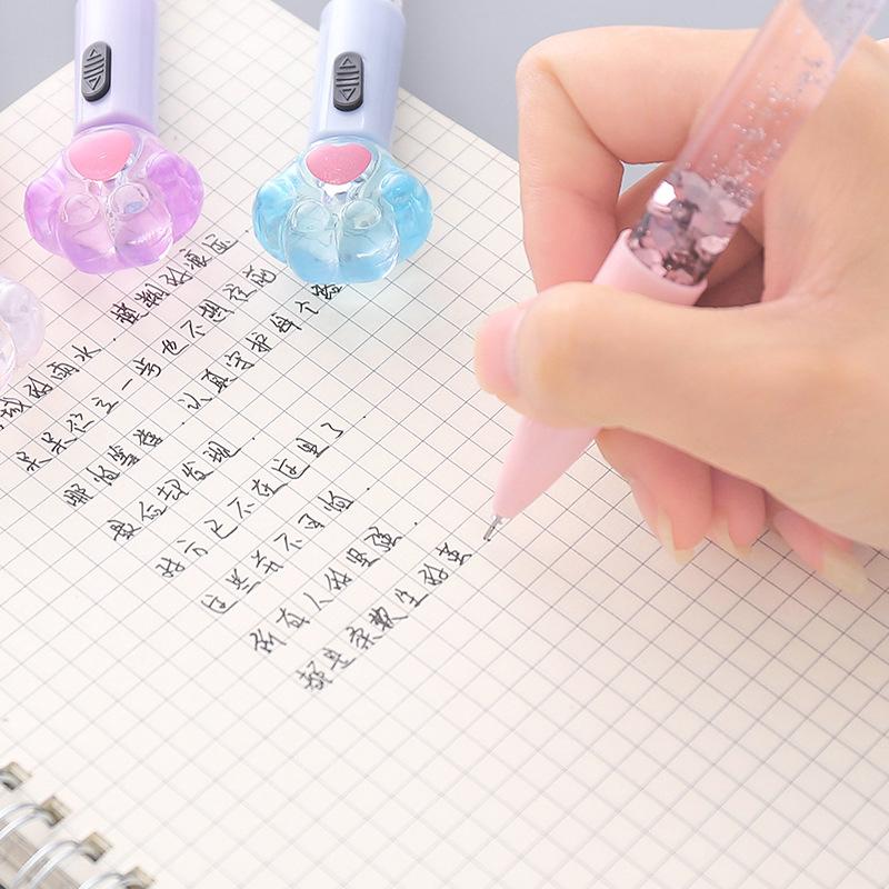 Einfaches Mädchenherz Tiktok Net Red Leuchtender Treibsand Neutralstift Niedlich Niedlich Instagram Zauberstab Schüler Kreativer Stift