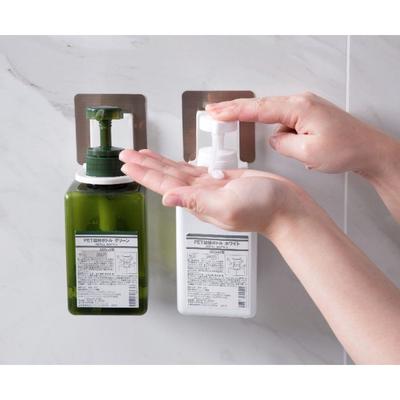 Supporto per gancio per appendere bottiglia di sapone per le mani con gancio per shampoo montato a parete