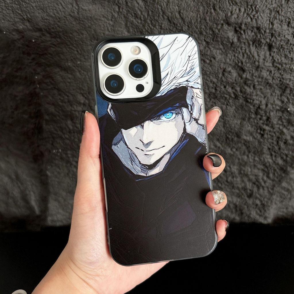 Gojo Satoru Jujutsu Kaisen iPhone dėklas: Minkštas dėklas 17 Pro Max, iPhone 15/14/13/11, 16 Pro