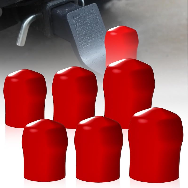 6-Pack Trailer Hitch Ball Covers, 1-7/8",2",2-5/16" Towing Ball Dustproof Antirust Protective Caps, Fit SUV Trucks RV Boat Caravan Trailer Ball &