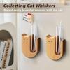 Fridge Magnet Cat Whisker Vase Wooden with Glass Tube Magnetic Flower Vase Refrigerator Accessories Mini Cat Whisker Holder