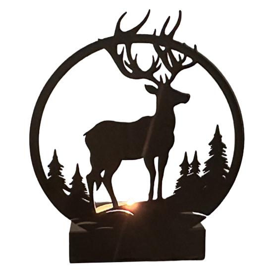 Elch-Kerzenständer-Design schafft eine warme, romantische Atmosphäre, Weihnachtsdekoration für die Heimdekoration
