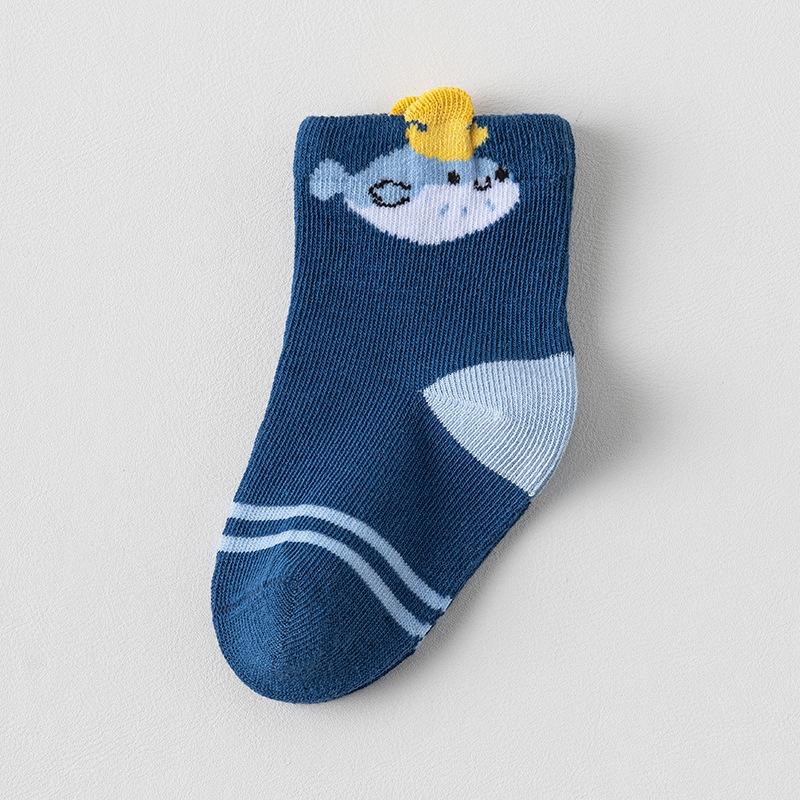 Cute Kids Socks For Boys Cotton Children Sock Casual Cartoon Car Autumn Spring Warm Children Middle Tube Socks 0-5Years