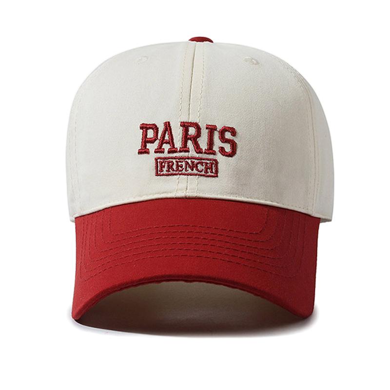 Șapcă de baseball de culoare contrastantă șapcă brodata cu litere de primăvară, toamnă, vară, în aer liber, pălărie sport pentru bărbați, pălărie cu protecție solară, șapcă Panama coadă de cal