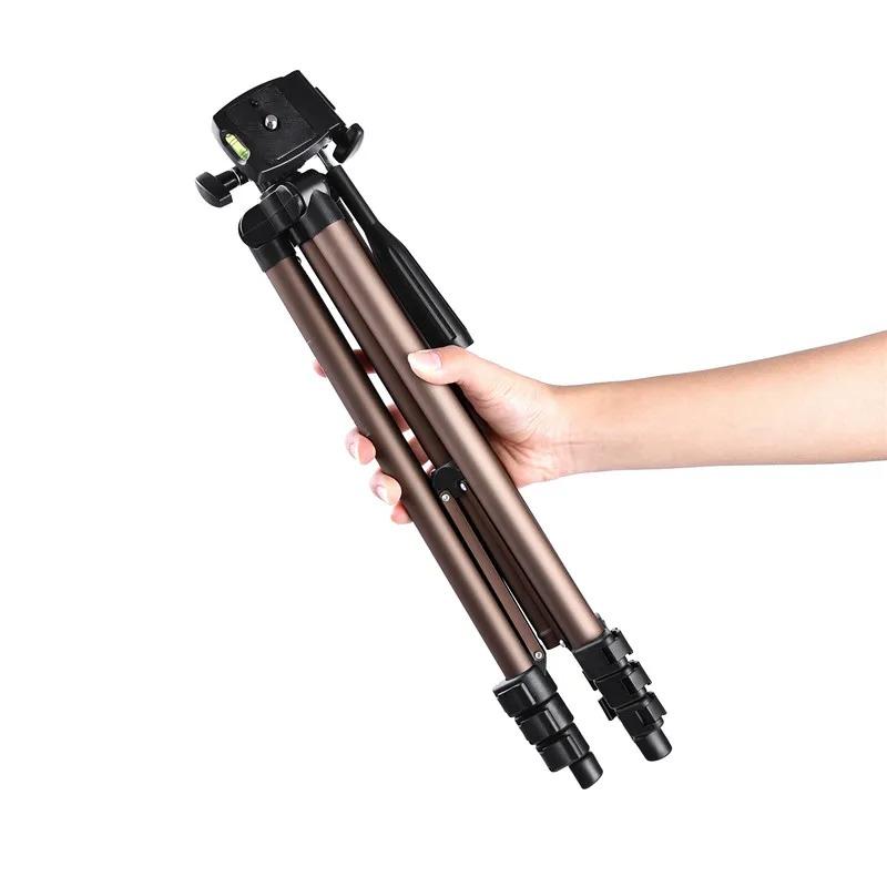 Professional Camera Tripod Stand Portable Aluminum Tripods With Holder For Canon Nikon Sony Dslr Camera Camcorder Phone
