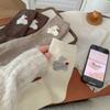 Ladies Autumn New Simple Assorted Cute Bunny College Style Breathable Sweat-absorbing Tube Cotton Socks