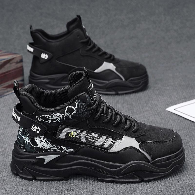 

Men s shoes autumn and winter platform heightening Martin boots men s high-top tooling locomotive shoes men s 2024 new casual trendy shoes 39