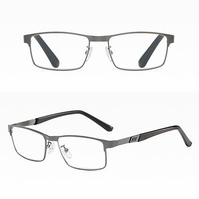 Bon Métal Presbyte Anti Lumière Bleue Pour Lecteur Homme Affaires +1.0 1.5 2.0 2.5 3 3.5 4.0 Lunettes Lunettes de Lecture Optique