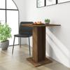 VidaXL Bistro Table Brown Oak 60x60x75 Cm Engineered Wood 815104