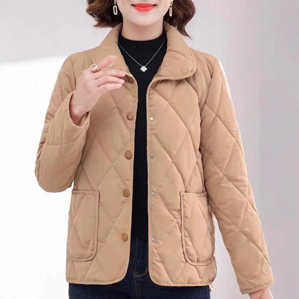 Women S Warm Casual Jacket Mom Style Versatile Outerwear