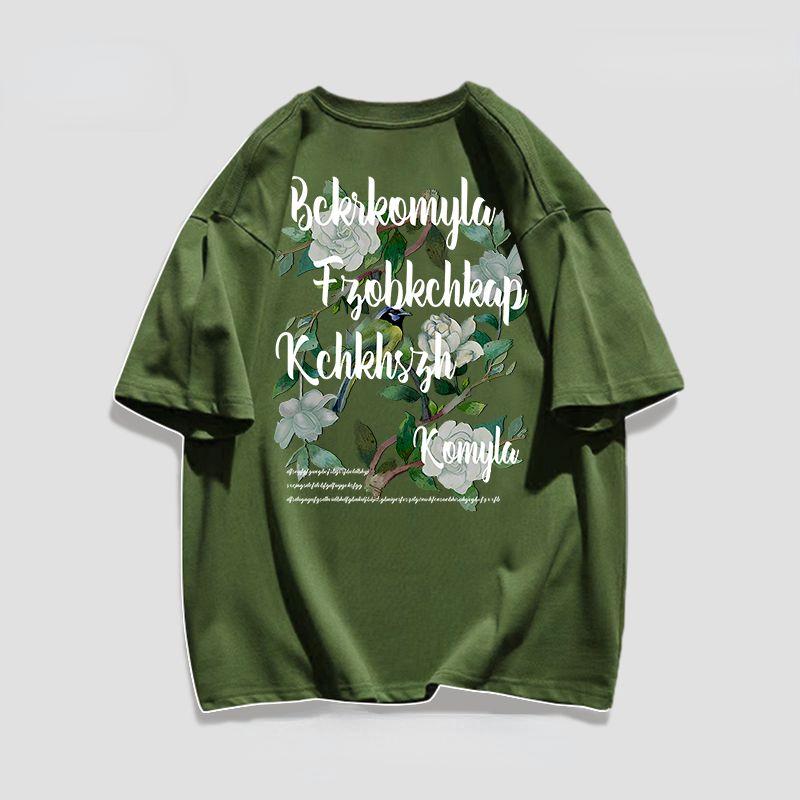 

Летняя женская футболка, хлопковая ретро, ​​военная зеленая, свежая, ленивая, большого размера, свободная тонкая женская футболка с короткими рукавами 3XL