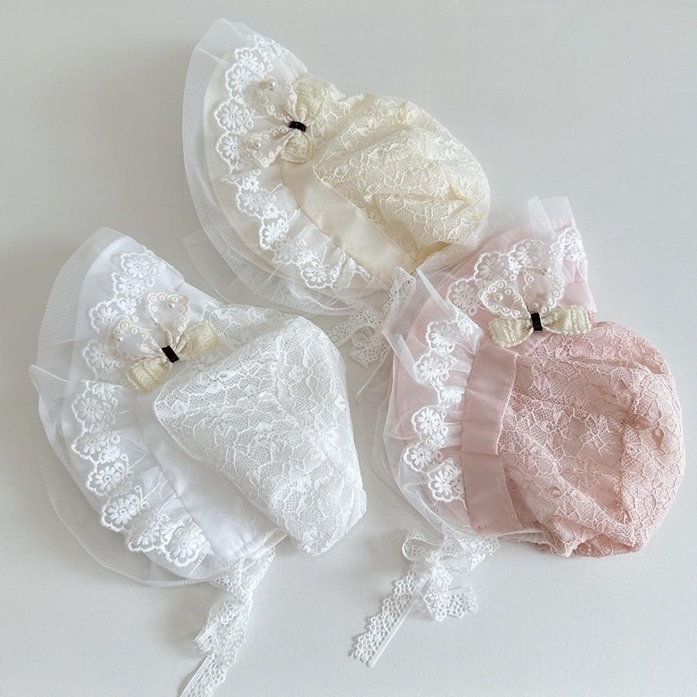 Soft Brim Baby Sun Hat Pearl Bowknot Toddler Bucket Hats New UV Protection Cap  Travel