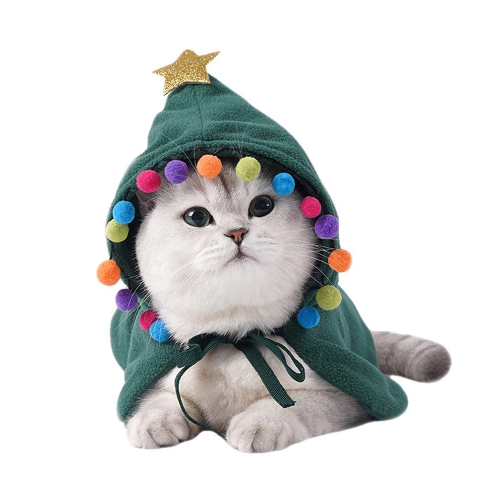 Dog Christmas Cat Cape, Camouflage Christmas Tree Cape Cape Cat Dog Holiday Clothes Christmas Outfit