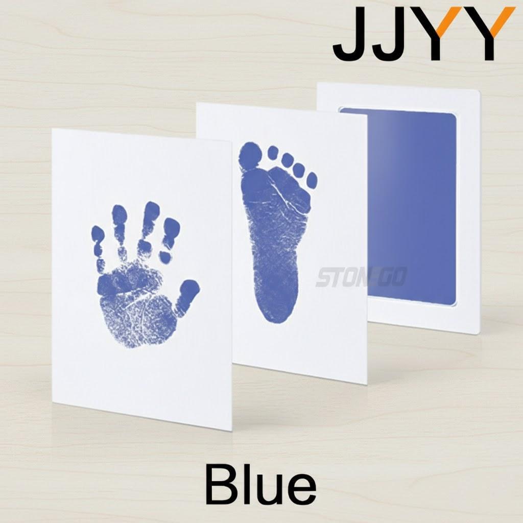 DIY Handprint and Footprint Kit with Ink Pads and Photo Frame for Toddlers Baby Shower Gift Safe Clean Souvenir Accessories