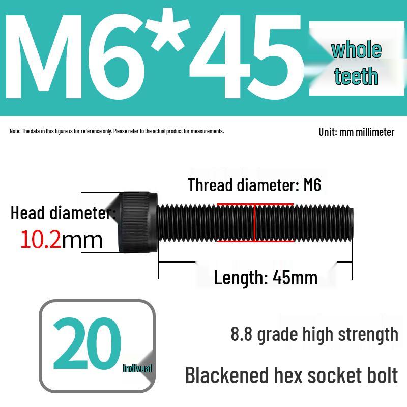 8.8 High-Strength Socket Head Cap Screw Bolt (M4-M20)