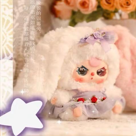 Echtes Kawaii Baby Drei Lilien Kaninchenstadt 4. Niedliche Peripheriefiguren Kreatives Kinder Mädchen Überraschungsgeschenk